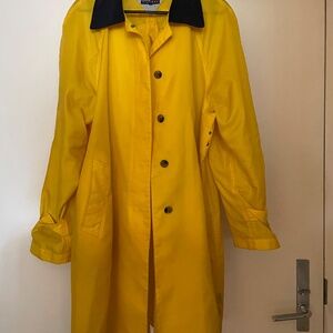90s Tommy Hilfiger yellow raincoat